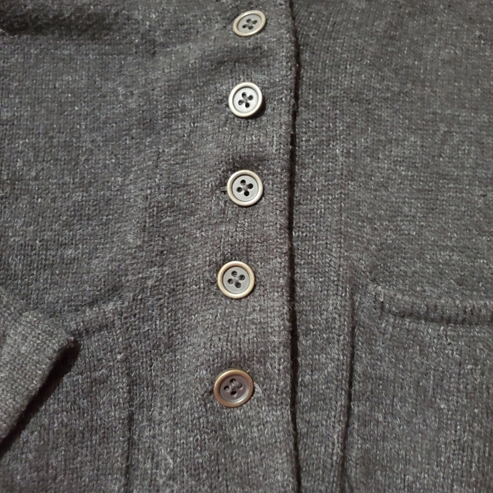 Vintage Y2K 2000s 00s Cabi Black Grey Knit Sweater - Picture 5 of 5